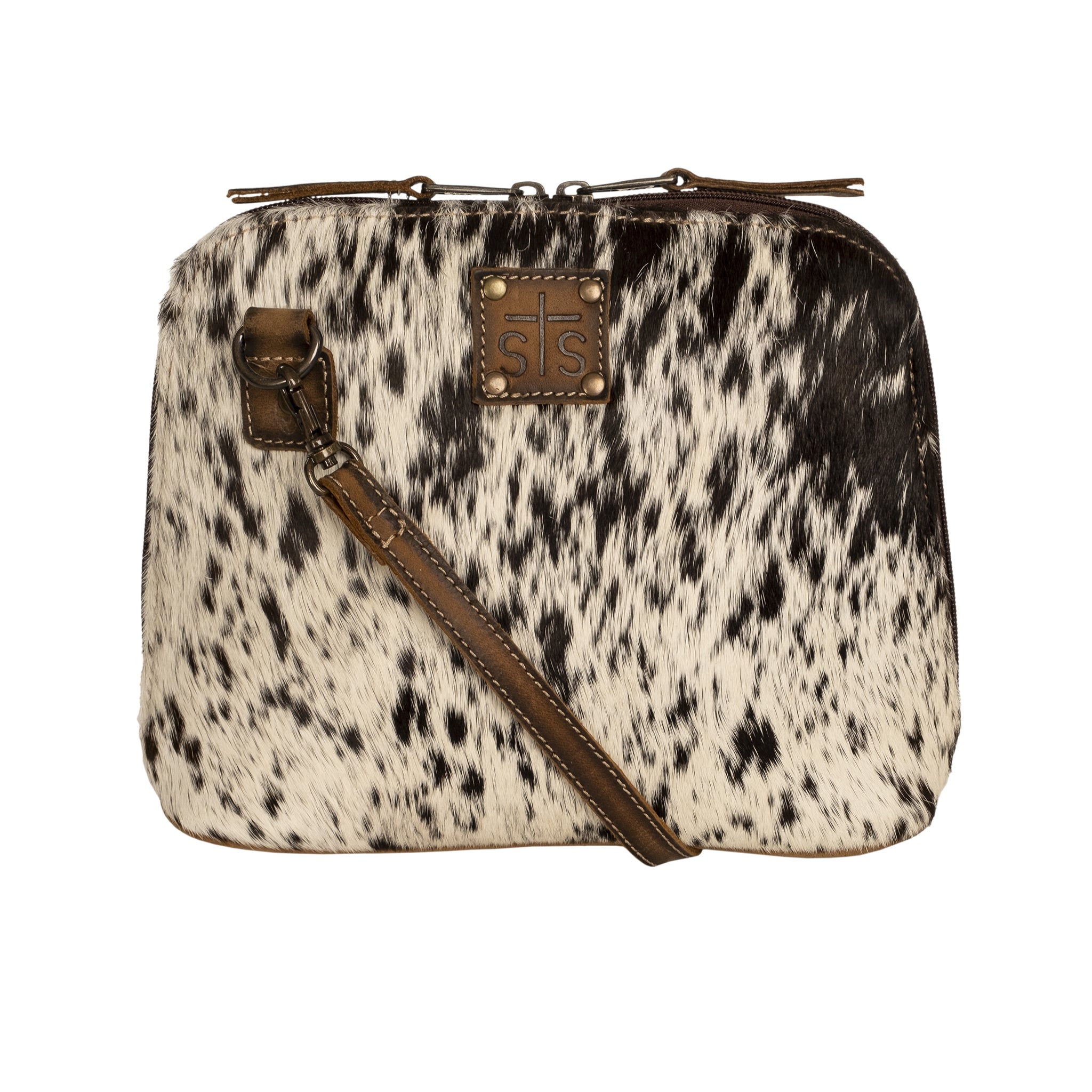 Leopard Cowhide Crossbody Purse