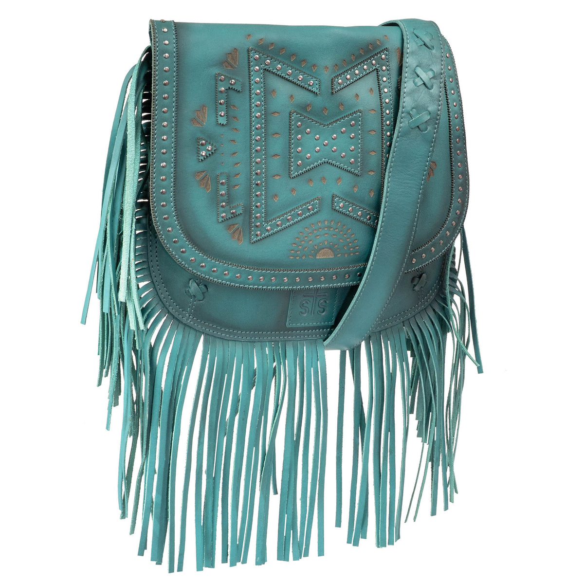 Wayfarer Turquoise Selah Saddle Bag