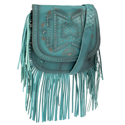 Wayfarer Turquoise Selah Saddle Bag