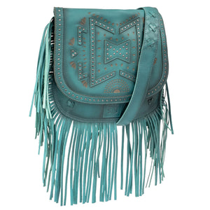 Wayfarer Turquoise Selah Saddle Bag
