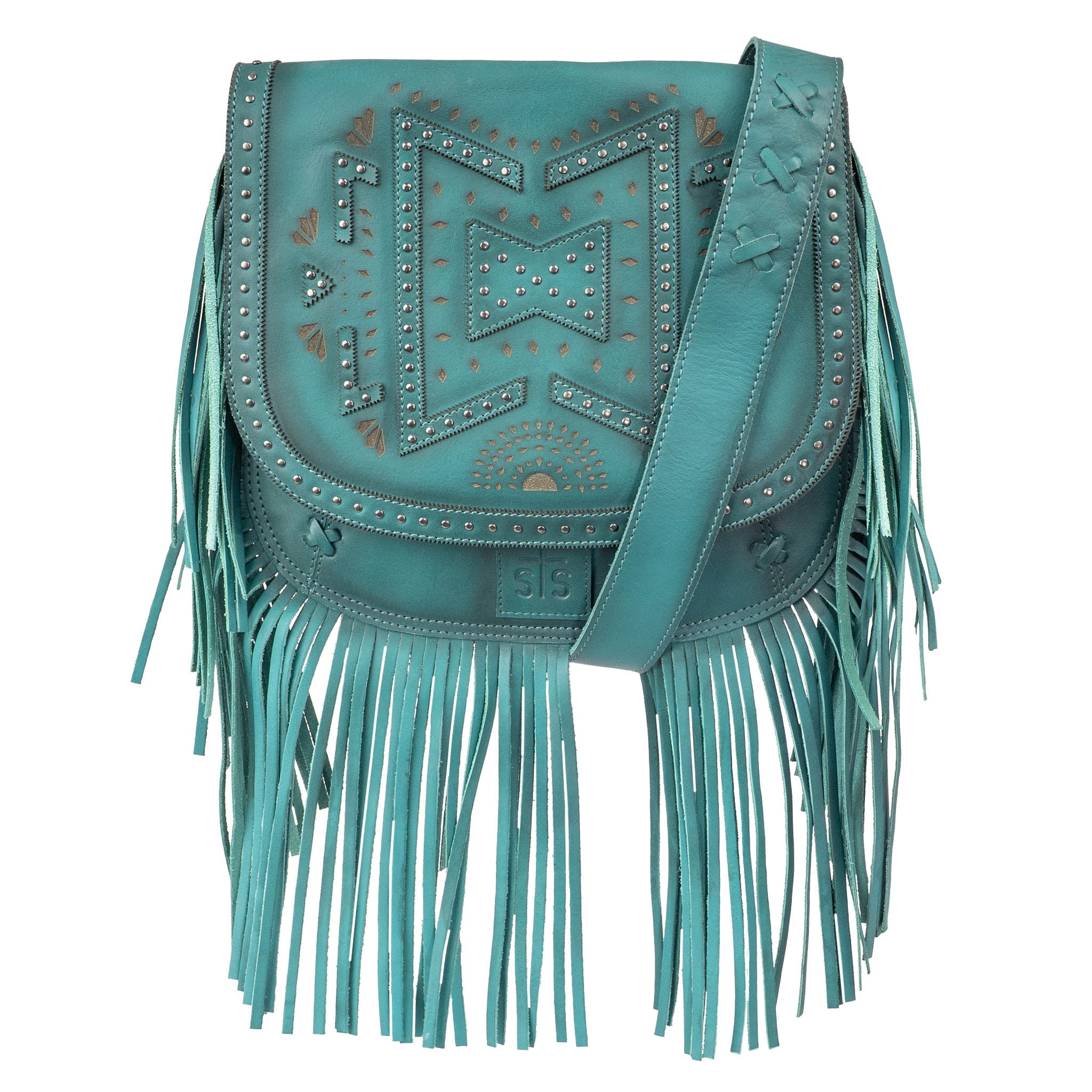 Wayfarer Turquoise Selah Saddle Bag