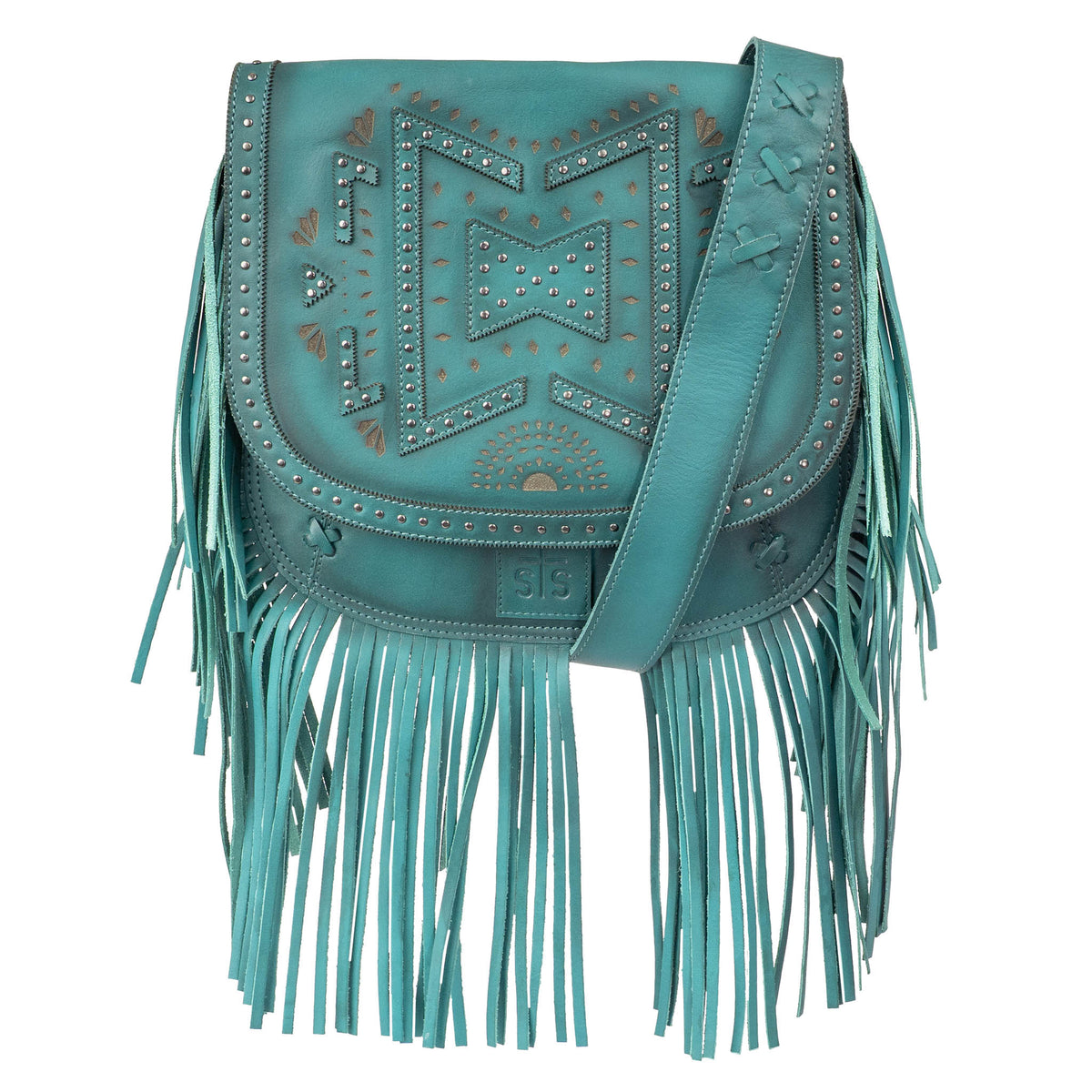 Wayfarer Turquoise Selah Saddle Bag