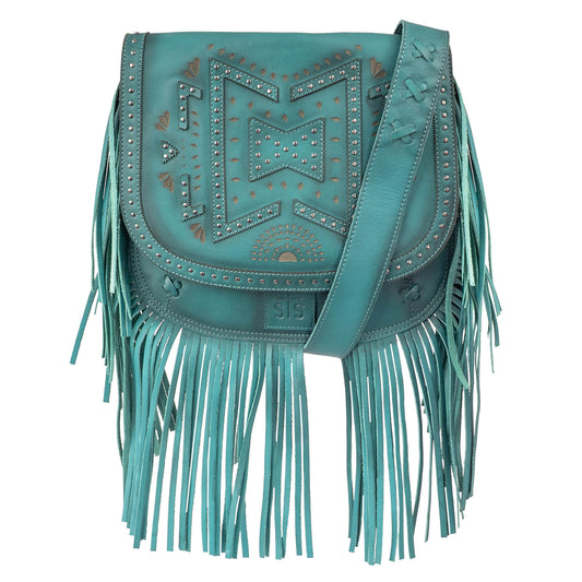 Wayfarer Turquoise Selah Saddle Bag