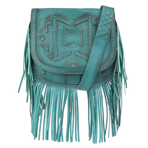 Wayfarer Turquoise Selah Saddle Bag