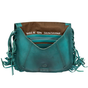 Wayfarer Turquoise Selah Saddle Bag