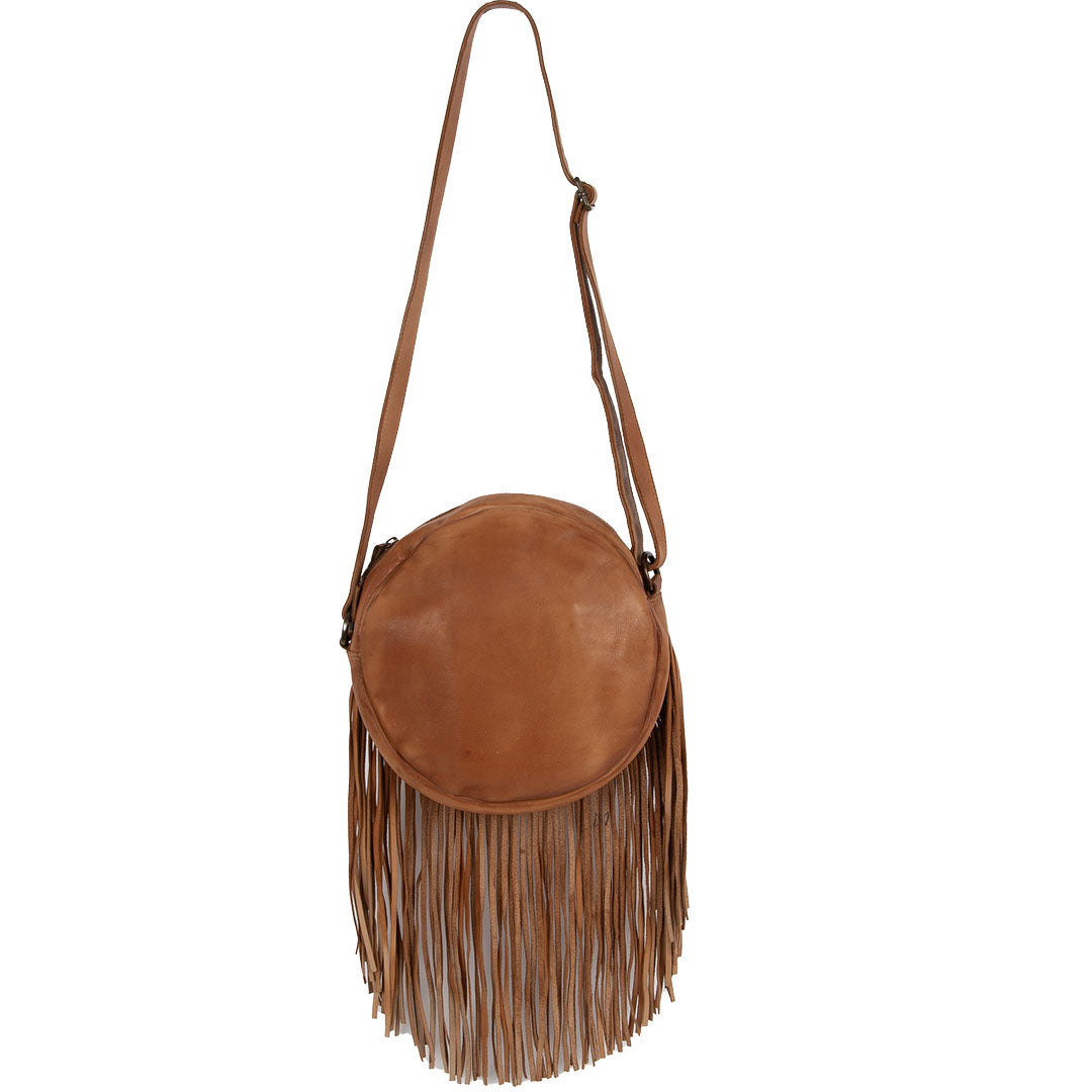 STS Ranchwear Harmony Crossbody with Fringe STS33588, Brown, Red
