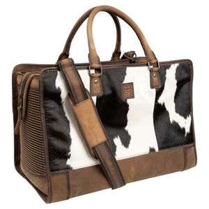 Cowhide Pet Carrier