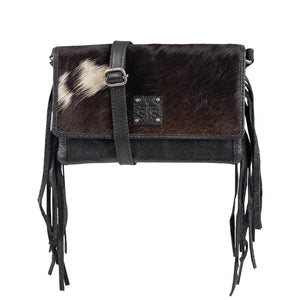 Indie Cowhide Harper Crossbody - Black