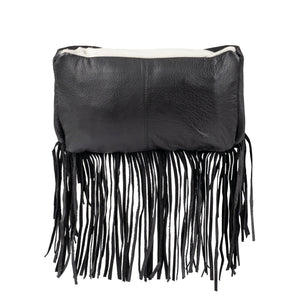 Indie Cowhide Hildy Belt Bag - Black