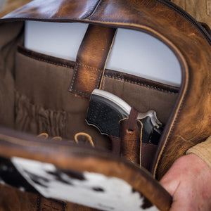 Guadalupe Cowhide Valley Backpack