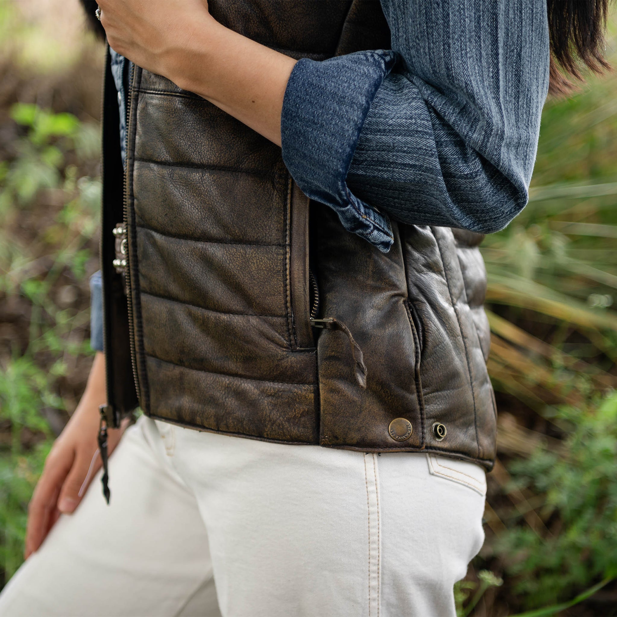 Scoop Women's and Women's Plus New Scubaknit Snap Vest, Sizes XS-4X Scoop Women's and Women's Plus New Scubaknit Snap Vest, Sizes XS-4X