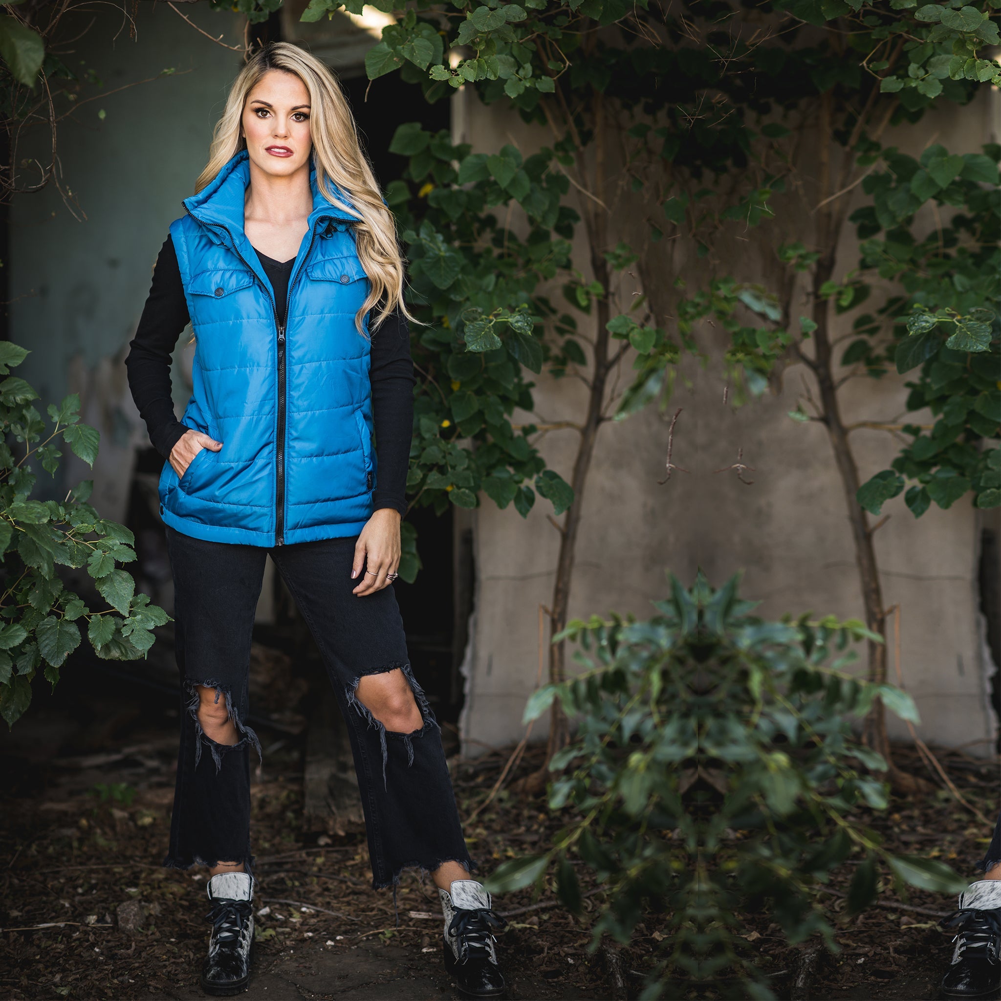 Women's Crazy Jane Vest - Turquoise