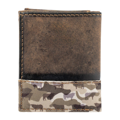 Bull Camo Trifold Wallet