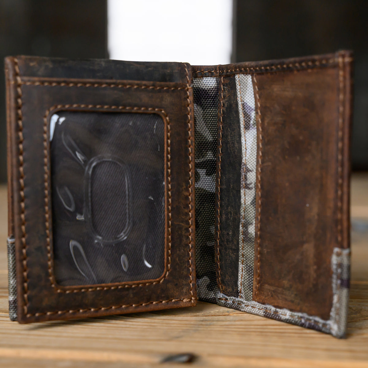 Bull Camo Trifold Wallet