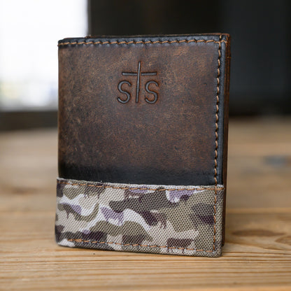 Bull Camo Trifold Wallet