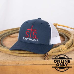 STS Emblem Hat - Navy and White