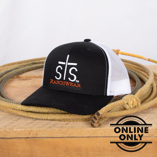 STS Emblem Hat - Black and White