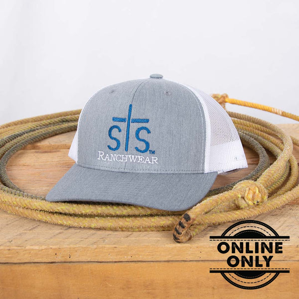 STS Emblem Hat - Heather Gray and White