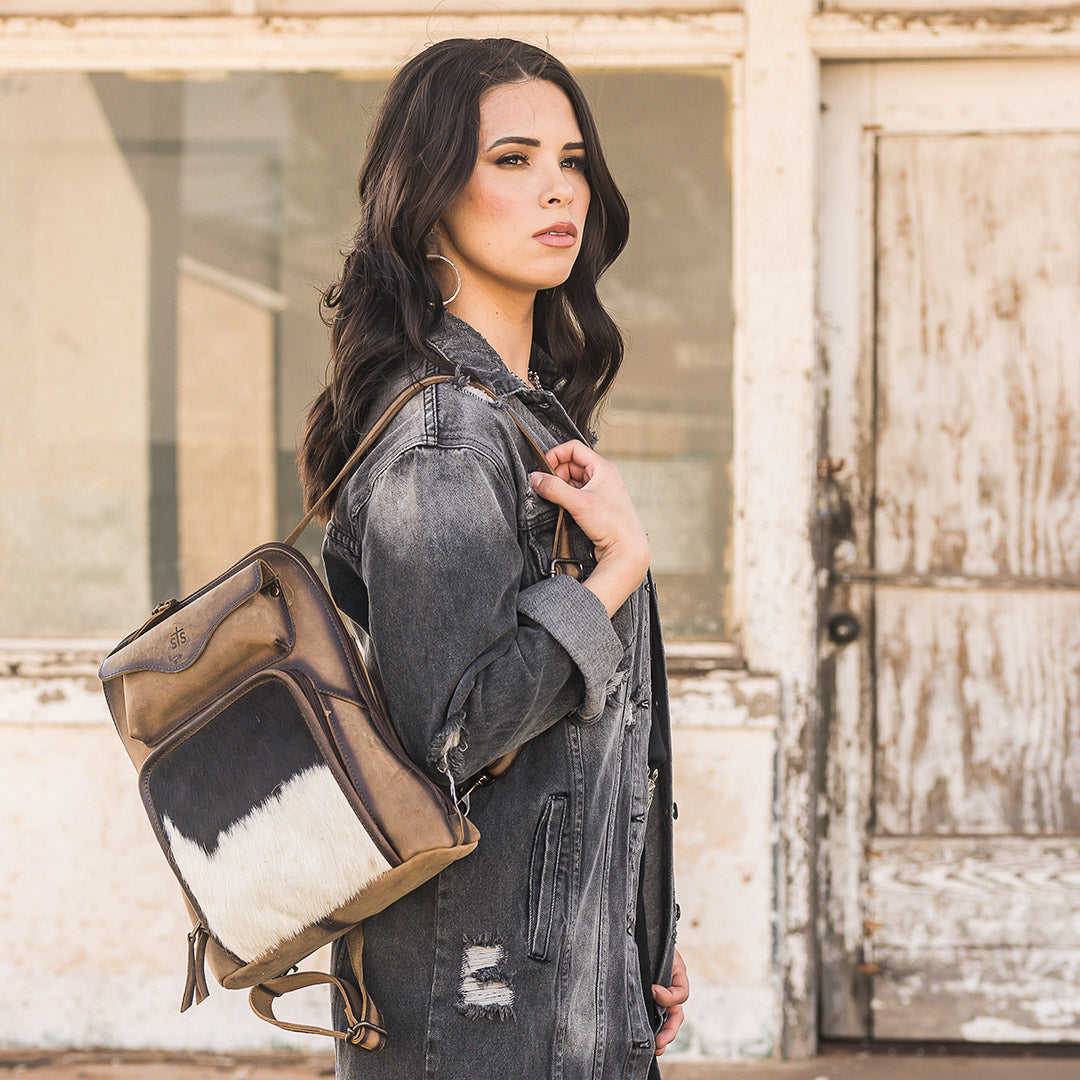 Cow leather backpack Clearance