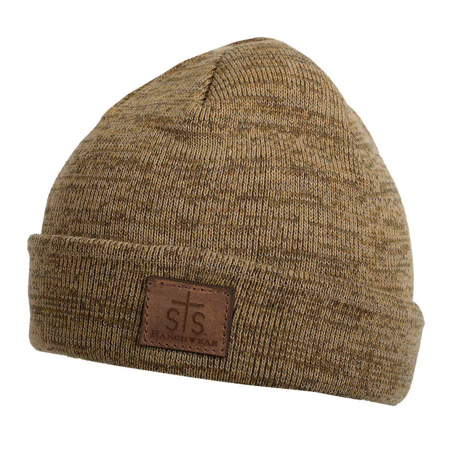 STS Leather Patch Marble Beanie