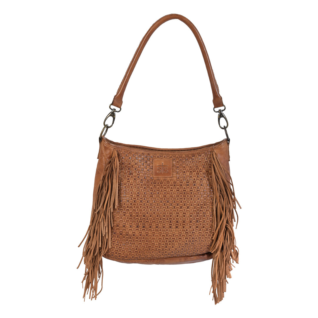 leather fringe purse