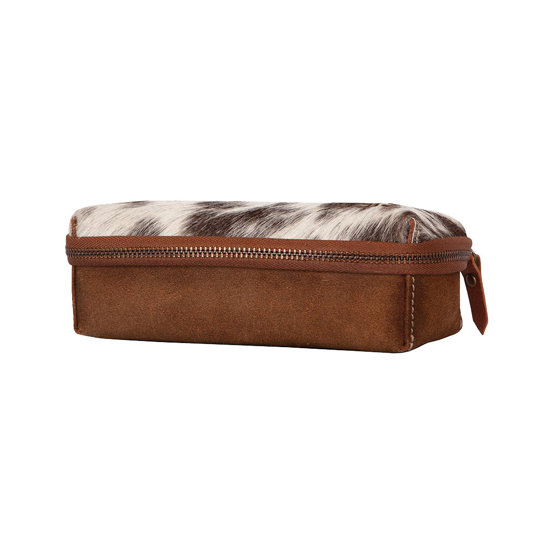 Glasses folding case cowhide, Small