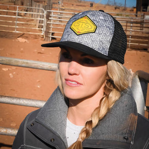 STS Herringbone Patch Hat - Gray & Black