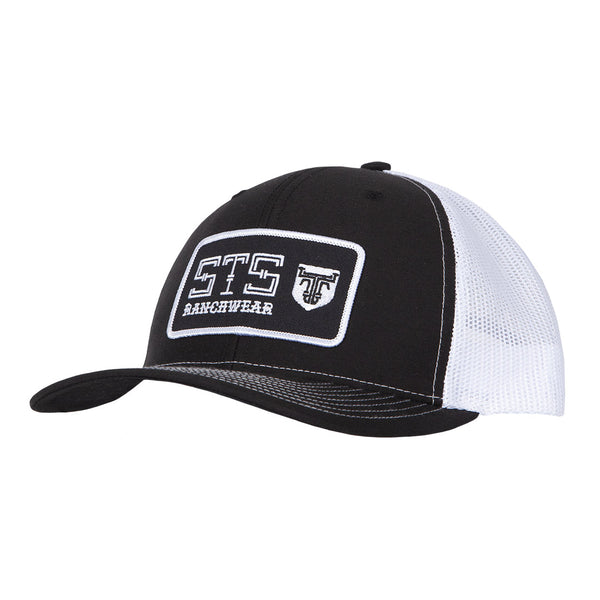STS Linear Patch Hat - Black & White