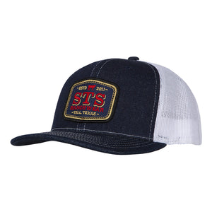 STS Denim Rope Patch Hat - Blue & White