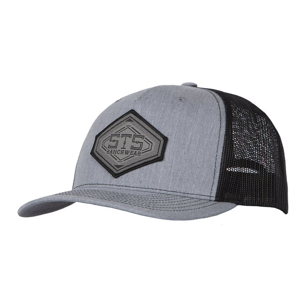 STS Linear Diamond Patch Hat - Gray & Black