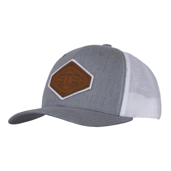 STS Linear Diamond Patch Hat - Gray & White