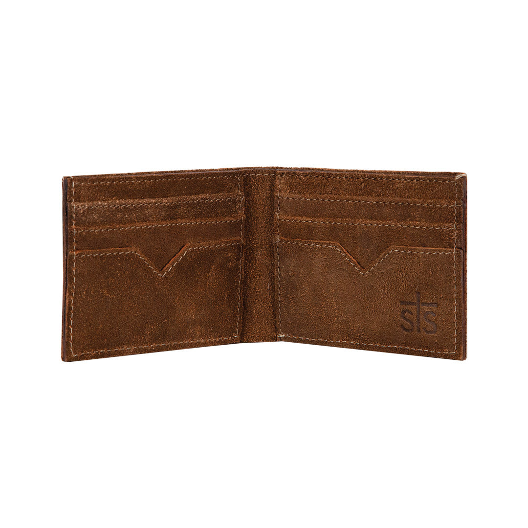 The STS Tooled Leather & Cowhide Organizer Wallet